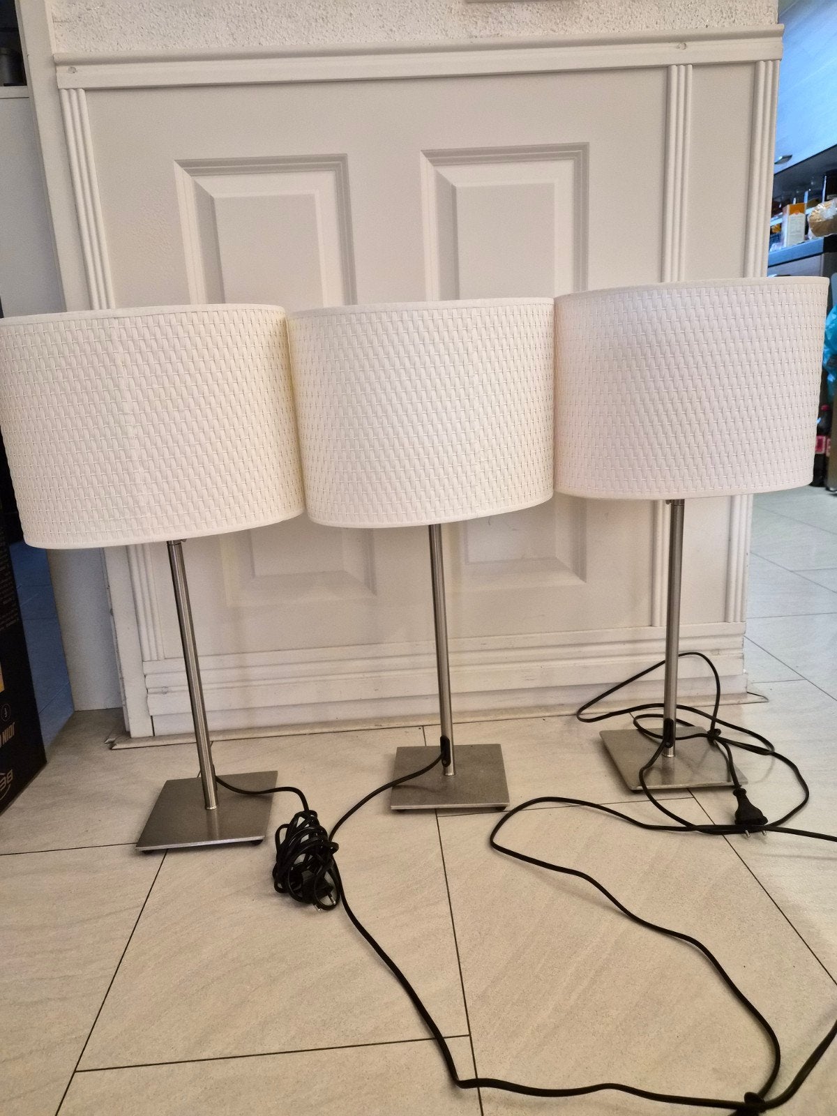 Set van 3 Ikea Alang tafellampen, Huis en Inrichting, Met schakelaar, Wit, Ophalen of Verzenden, IKEA