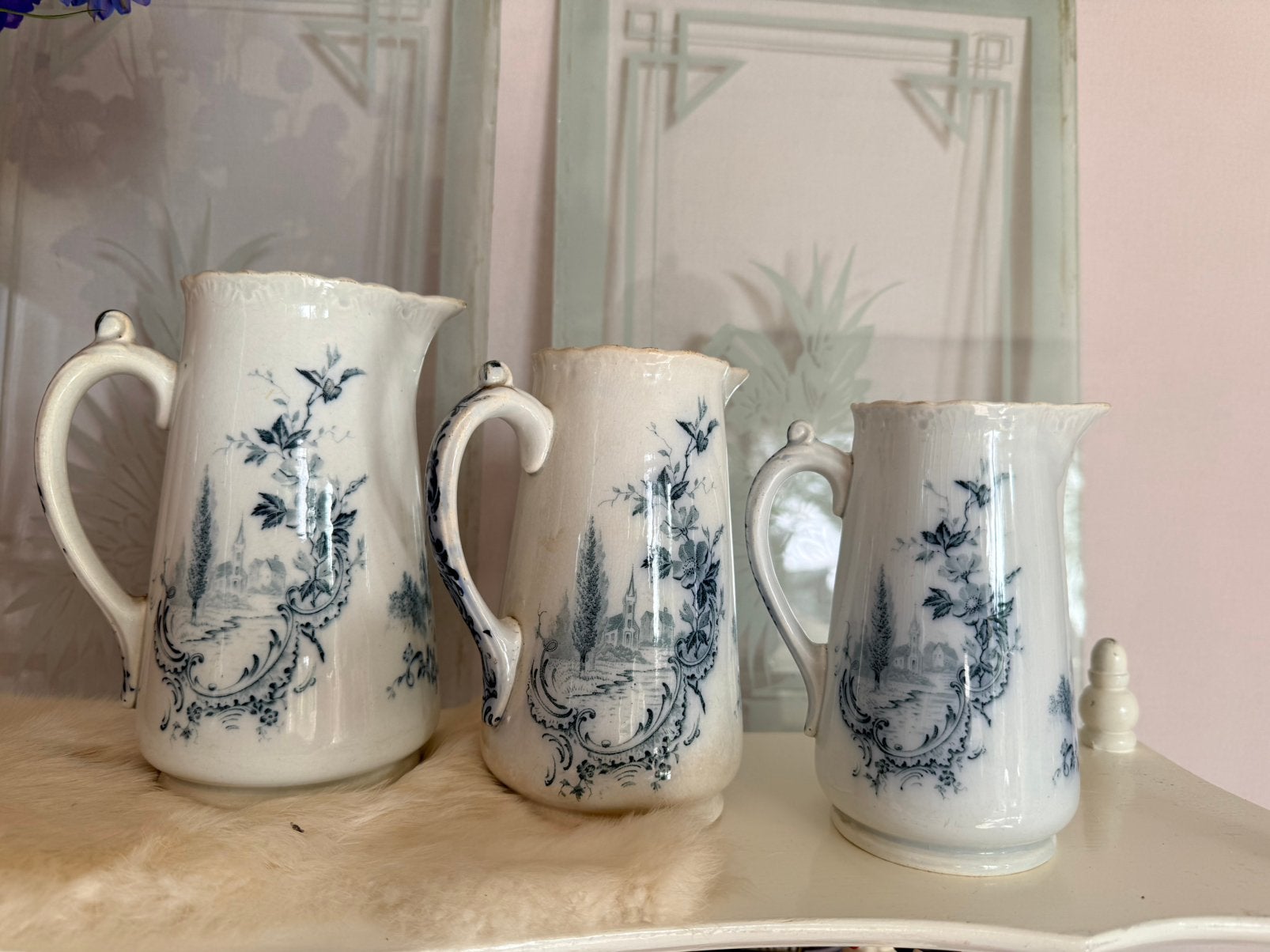 Kleo Villeroy&Boch metlach 1880 kannen petrol, Ophalen