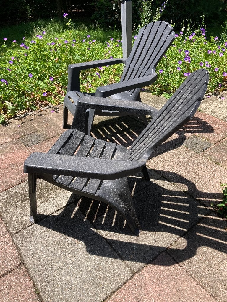 Tuinstoeltjes, Ophalen, Gebruikt, Kunststof, Stapelbaar