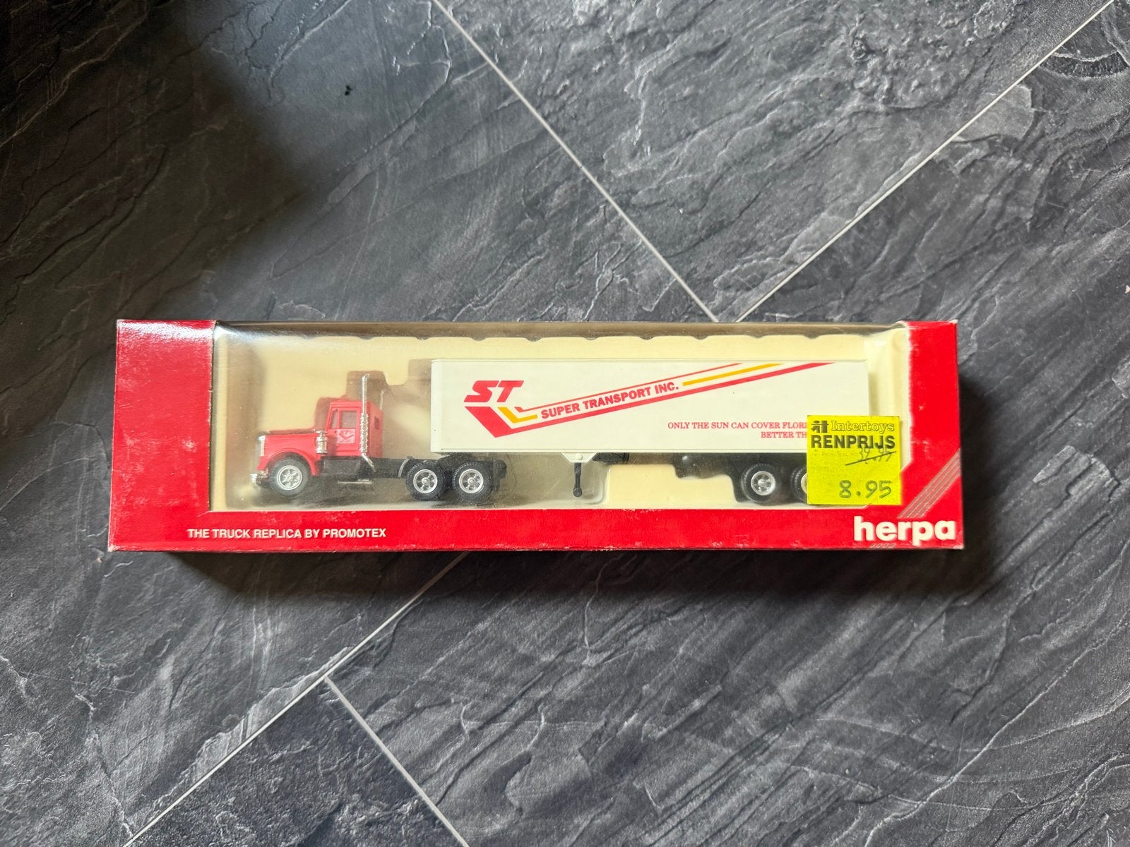 Herpa Promotex Inc. vrachtwagen met oplegger, Ophalen of Verzenden, Nieuw, Bus of Vrachtwagen