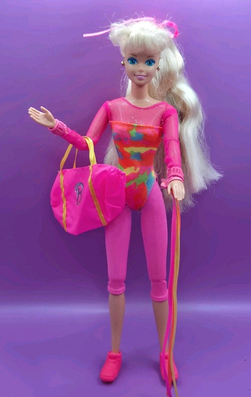 Barbie pop gymnast 1993, Ophalen of Verzenden, Zo goed als nieuw, Barbie