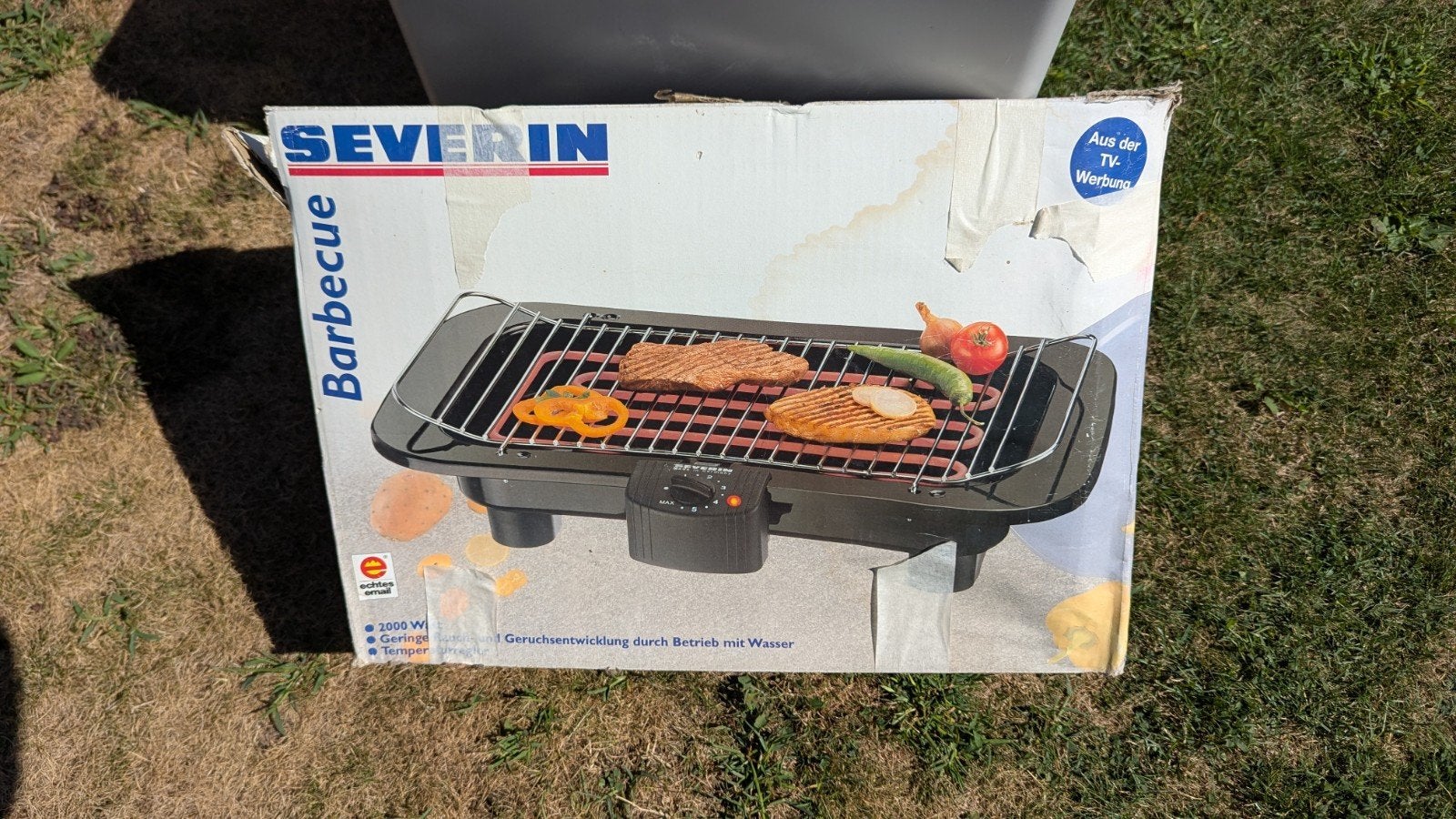 Severin elektrische BBQ met anti-aanbak mat, Ophalen, Gebruikt, Severin