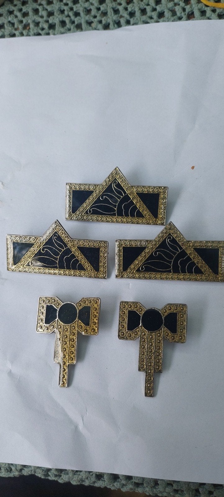 Vintage Broches Set: Stijlvolle Accessoires, Sieraden, Tassen en Uiterlijk, Broches, Overige materialen, 4 tot 7 cm, Gebruikt