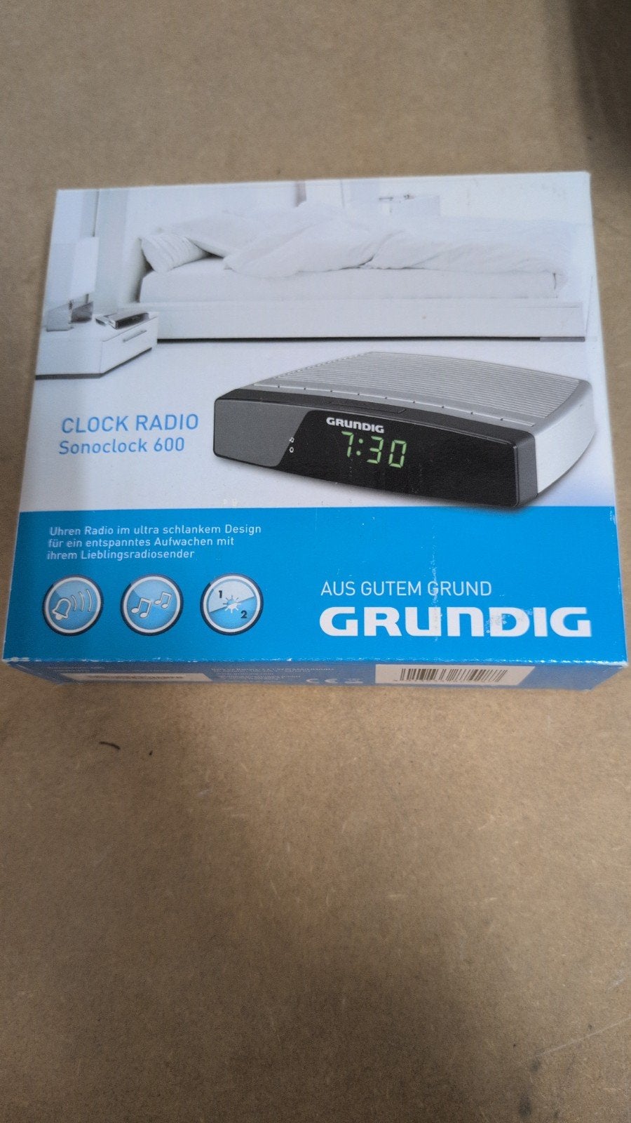 Grundig Sonoclock 600 Wekkerradio - Nieuw in doos, Ophalen of Verzenden, Nieuw, Radio