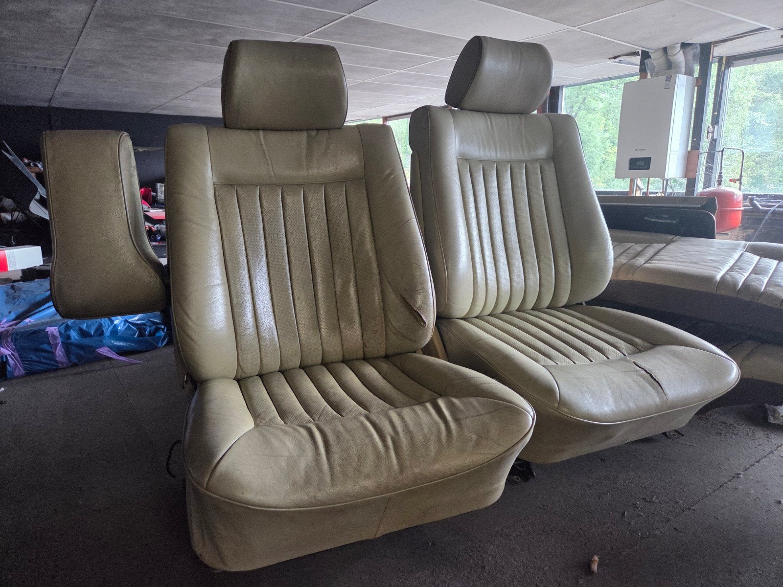Mercedes W126 Lederen Interieur + Extra Onderdelen, Ophalen of Verzenden, Gebruikt, Mercedes-Benz