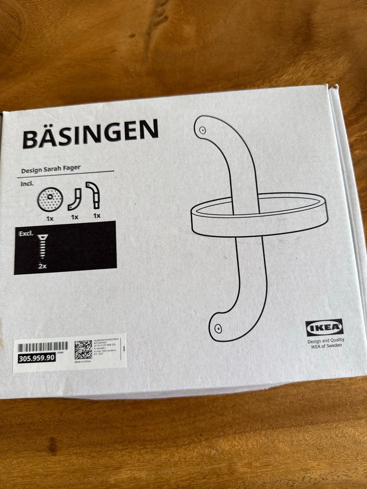 IKEA BäSINGEN Douche rekje - Nieuw in doos, IKEA, Zwart, Nieuw, Ophalen of Verzenden