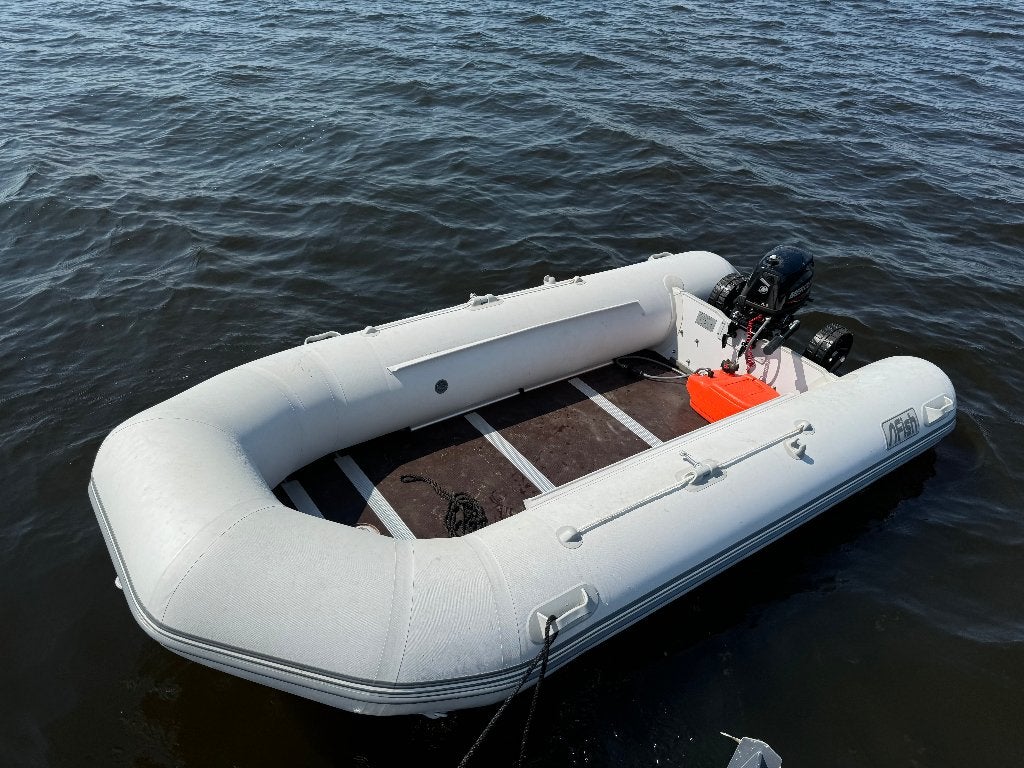 3.6 meter rubberboot met 6pk mercury incl trailer, Watersport en Boten, Ophalen, 6 pk, Peddels, Zo goed als nieuw