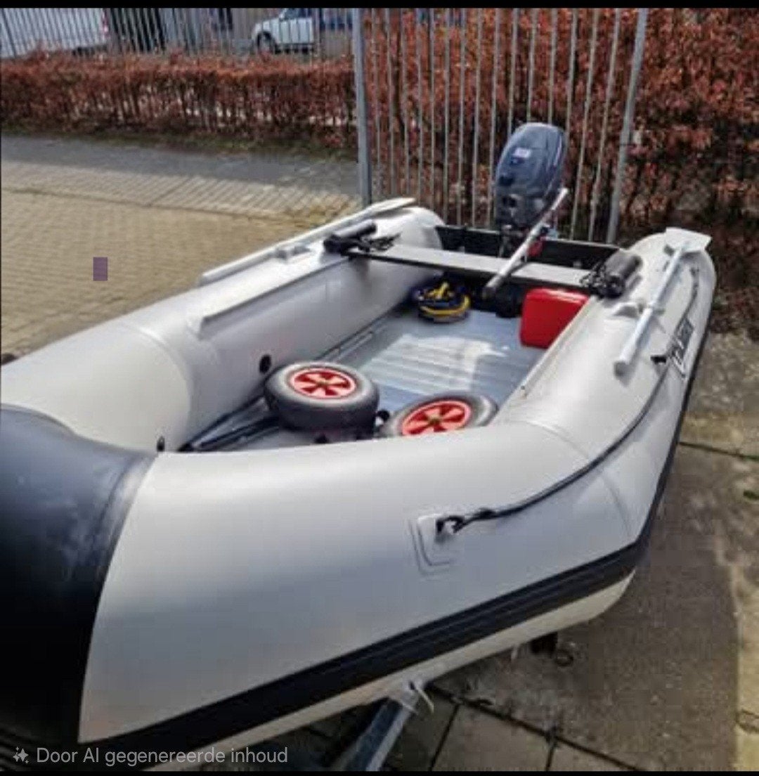 Talamex rubberboot, Watersport en Boten, Rubberboten, Ophalen, Aluminium, Zo goed als nieuw, Inclusief motor