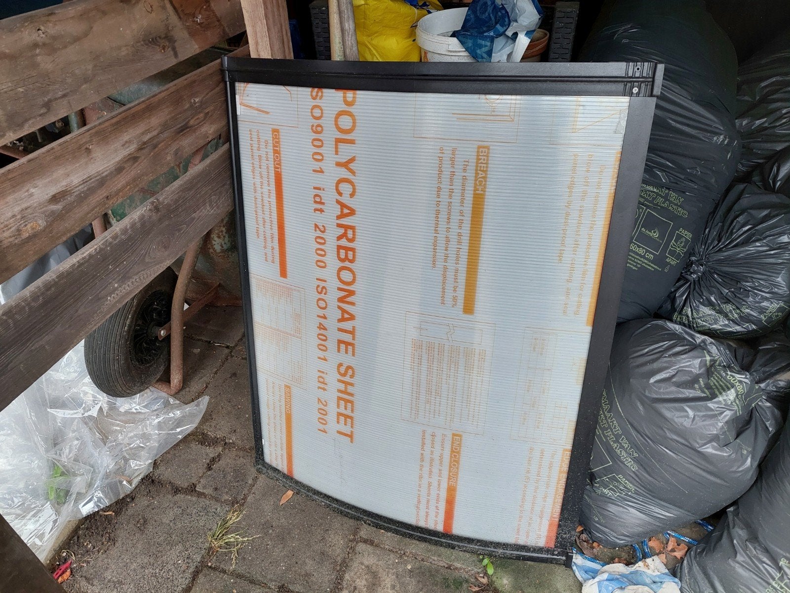 Nieuwe Polycarbonaat Deurluifel/Afkapping, Ophalen, Overige typen, Nieuw, Minder dan 250 cm