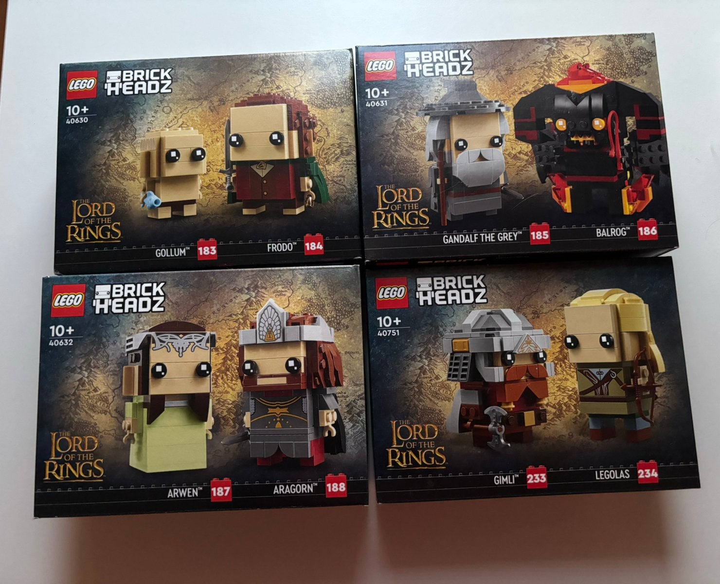 Lego lord of the rings brickheadz sets, Ophalen of Verzenden, Zo goed als nieuw