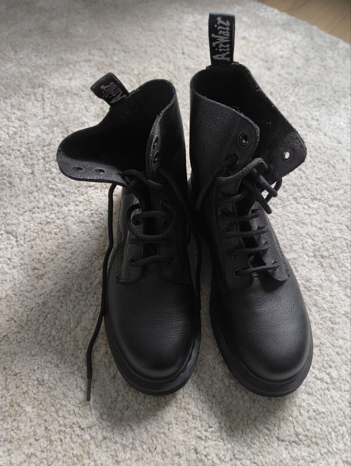 Dr. Martens 1460 Pascal Virginia Leer Zwart 38, Ophalen of Verzenden, Zo goed als nieuw, Zwart, Lage of Enkellaarzen