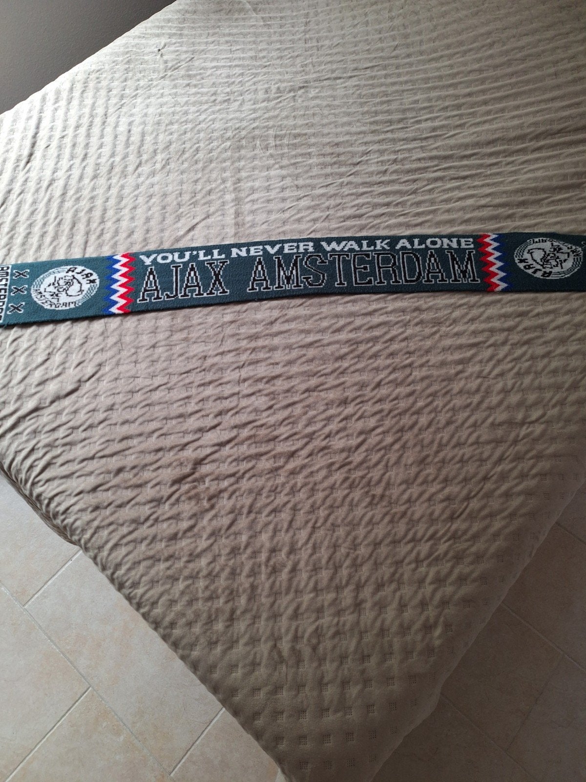 Ajax Amsterdam sjaal - You'll Never Walk Alone, Ophalen of Verzenden, Gebruikt, Overige typen
