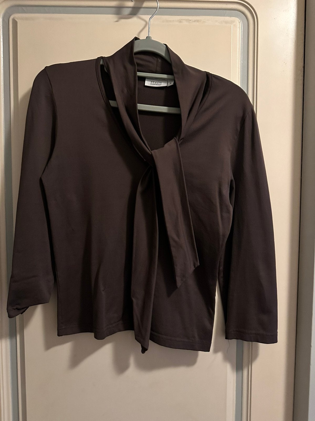 Steps, mooie blouse, maat s met lange leuke strik sluiting, Ophalen of Verzenden, Zo goed als nieuw, Maat 36 (S), Bruin