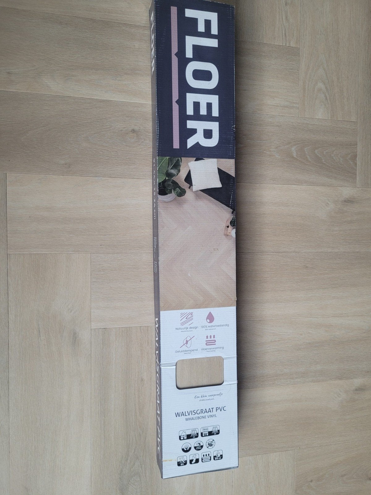 8x Floer Walvisgraat PVC Vloer FLR-3528 Orka Onbehandeld 2.0, Ophalen, Kunststof, 50 tot 150 cm, Overige typen