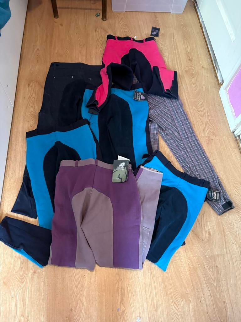 Partij 7 paardrijbroeken paardrijden ruitergilde maten 36-40, Kleding | Dames, Dames-kledingpakketten, Ophalen of Verzenden, Nieuw