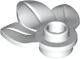 Lego Bladeren 5x Bladeren Plate Rond 1x1 met 3 bladeren Wit, Ophalen of Verzenden, Nieuw, Losse stenen, Lego