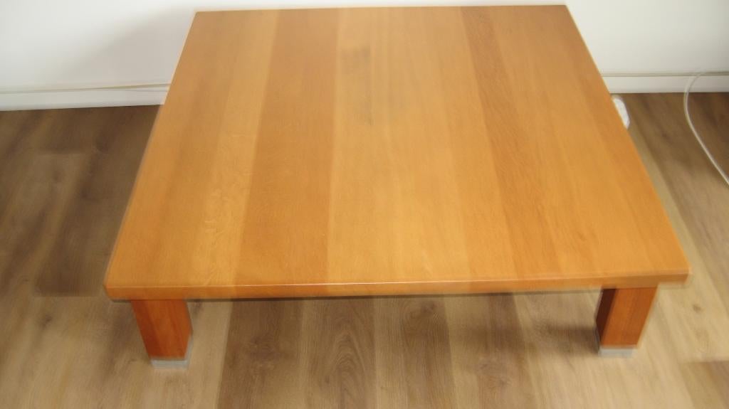 Eiken salontafel, Ophalen, Eikenhout, Zo goed als nieuw, Minder dan 50 cm