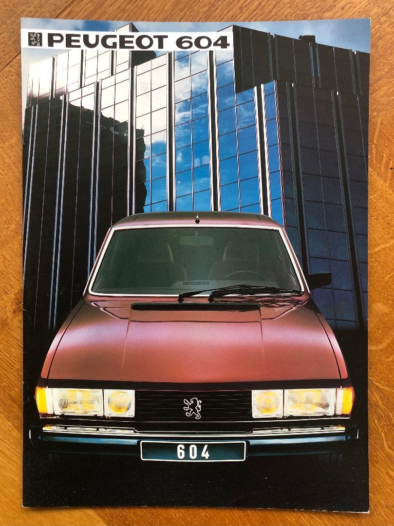 Peugeot 604 Duitse folder 1984, Verzenden, Nieuw, Peugeot, Peugeot