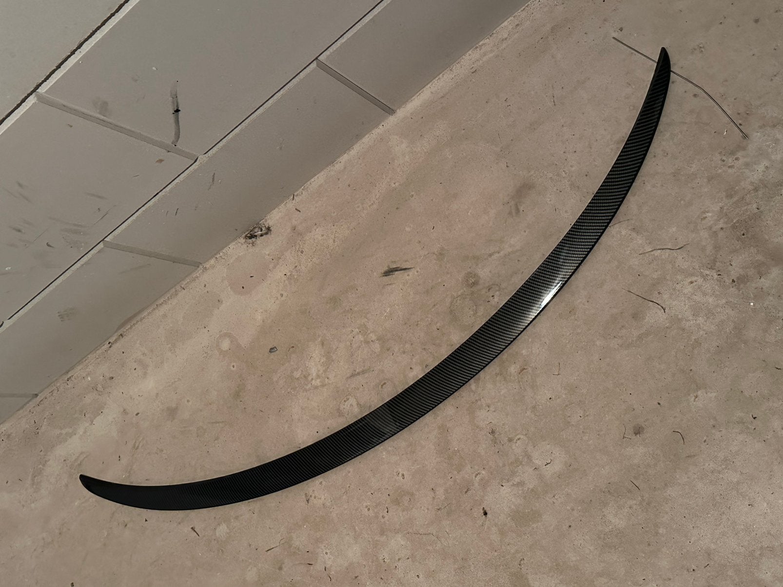Tesla Model 3 Spoiler Carbon Look, Ophalen, Gebruikt, Achterklep, Overige automerken