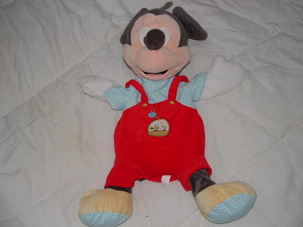 NICOTOY SIMBA DICKIE DISNEY MUIS MICKEY MOUSE VELOURS, Ophalen of Verzenden, Nieuw, Overige typen
