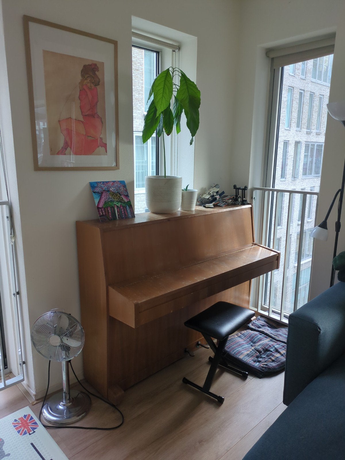 K.H. Bernstein Piano - Klassiek Houten Model, Muziek en Instrumenten, Piano's, Ophalen, Gebruikt, Bruin, Piano