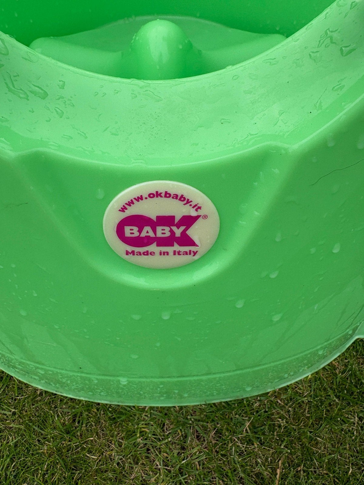 OKbaby Opla Badje Groen - Douchezitje & Mini-badje, Kinderen en Baby's, Ophalen, Zo goed als nieuw, Badje, Overige merken