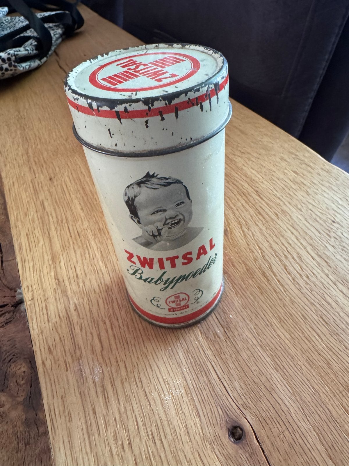 Vintage Zwitsal Babypoeder Blik - Decoratief Verzamelobject, Verzamelen, Ophalen of Verzenden, Gebruikt