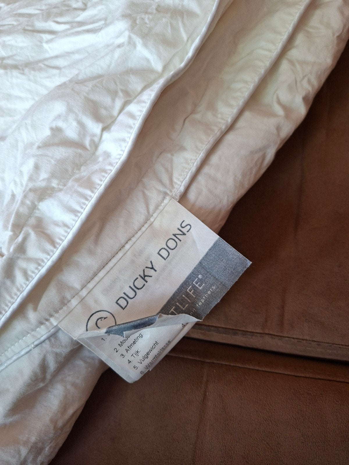 dekbed 140x200 4seizoenen, Ophalen, Anti-allergisch, Beige, Tweepersoons