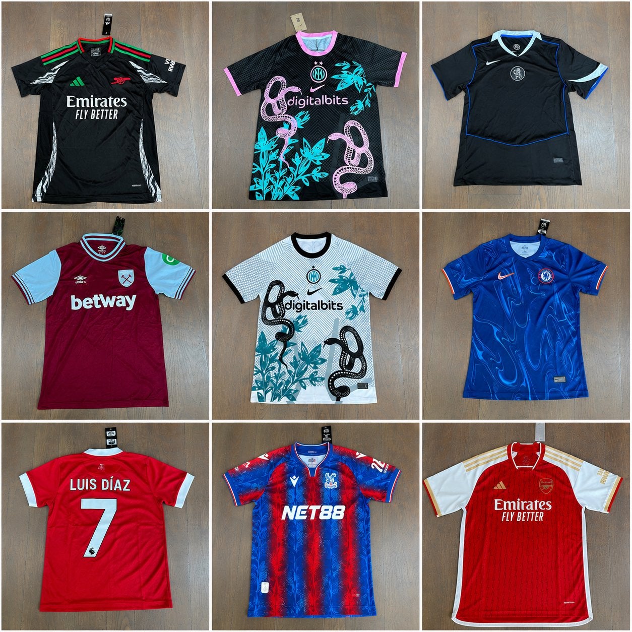 Voetbalshirts Premier League & Serie A - Maat M, Maat M, Ophalen of Verzenden, Nieuw, Shirt