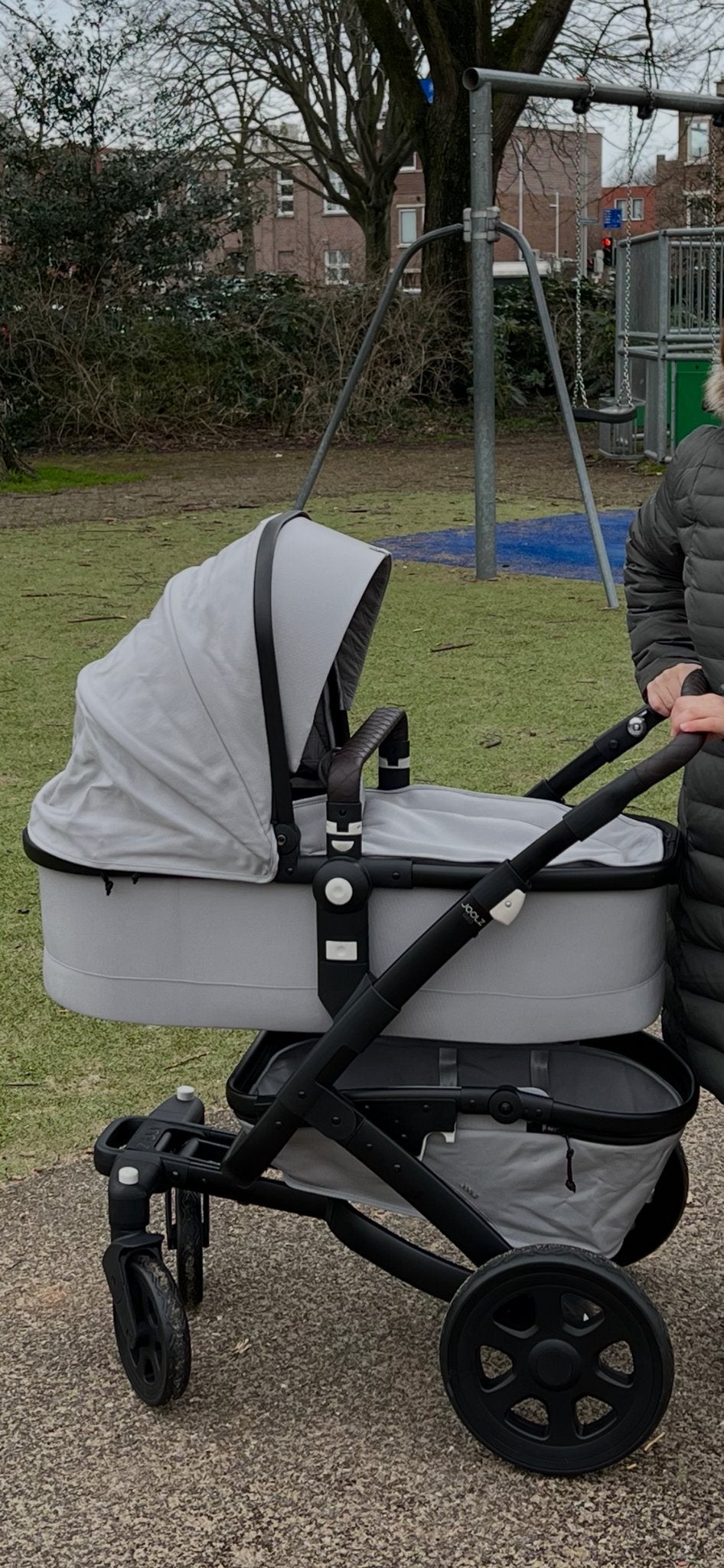Joolz Geo 2 2-in-1 kinderwagen grijs - Zo goed als nieuw, Kinderen en Baby's, Kinderwagens en Combinaties, Zo goed als nieuw, Verstelbare duwstang