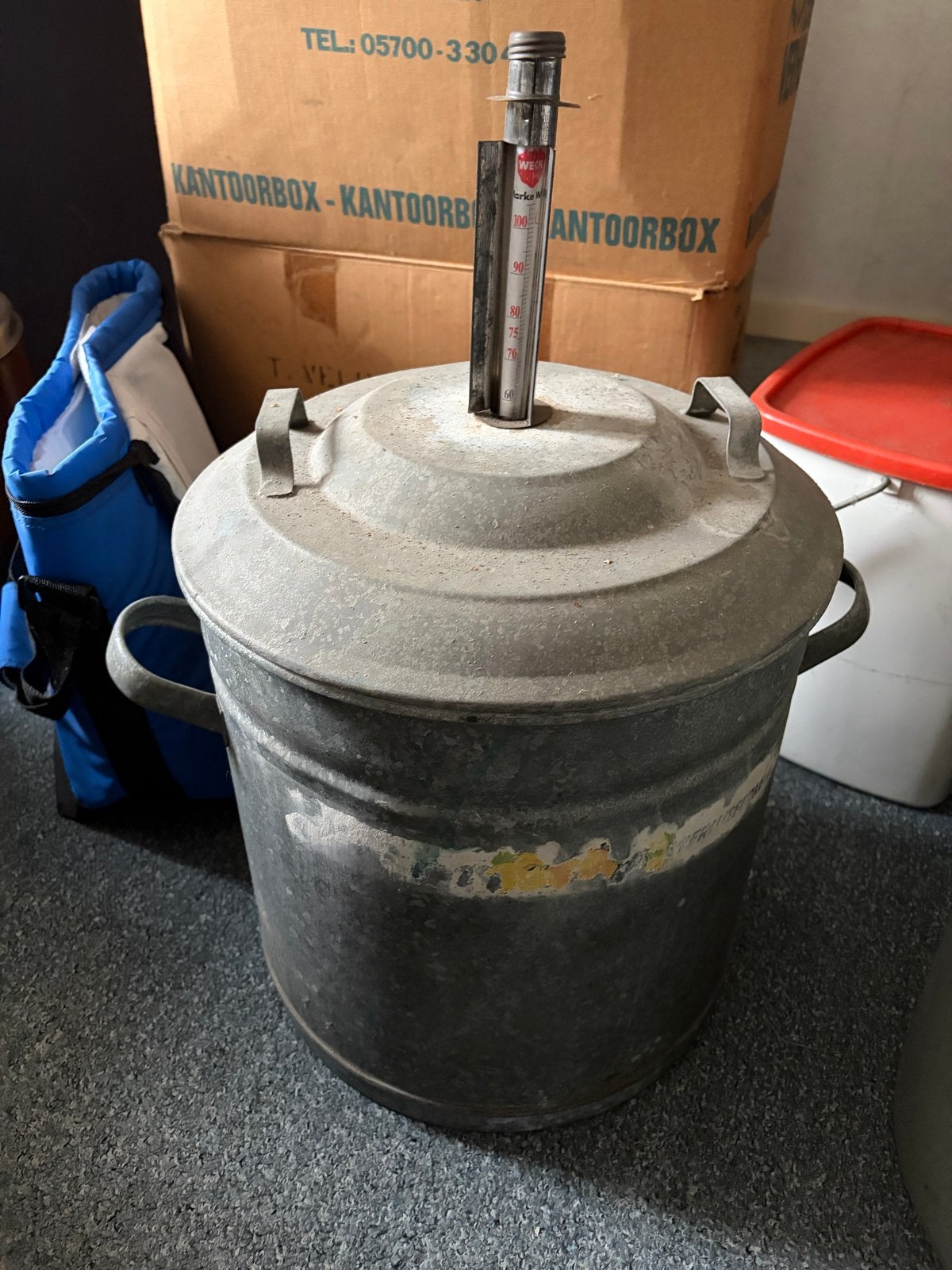 Vintage Weckketel met Thermometer - Inmaakketel, Ophalen