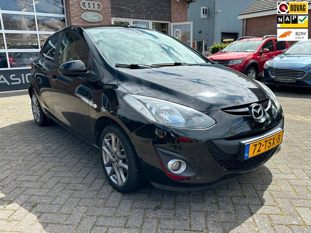 Mazda 2 1.3 BIFUEL Navigator GT, Voorwielaandrijving, Euro 5, Stof, Zwart