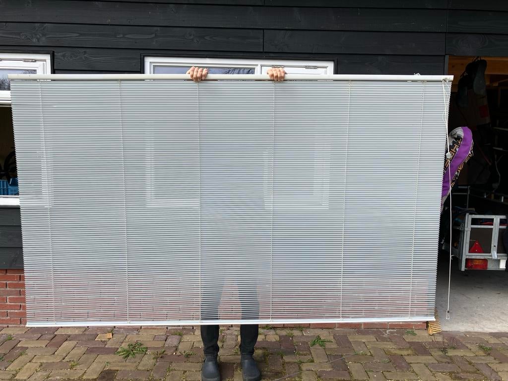 Witte Luxaflex jaloezie, Ophalen, Gebruikt, Wit, 200 cm of meer