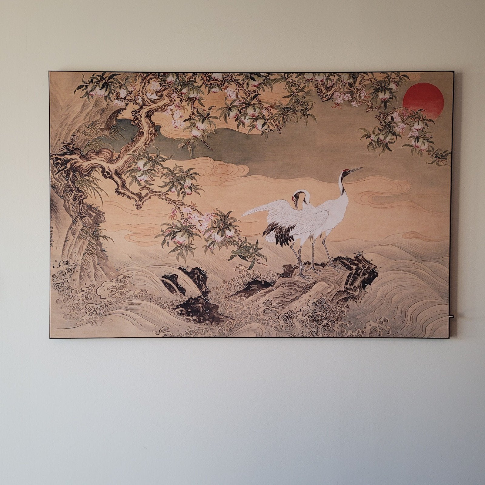 Muso doek kraanvogels, Ophalen
