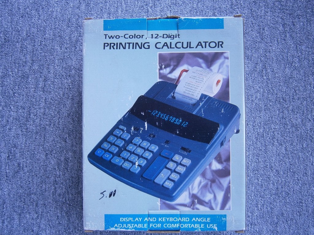 Groote two color 12 digit printing calculator nieuw in doos, Diversen, Ophalen of Verzenden, Nieuw