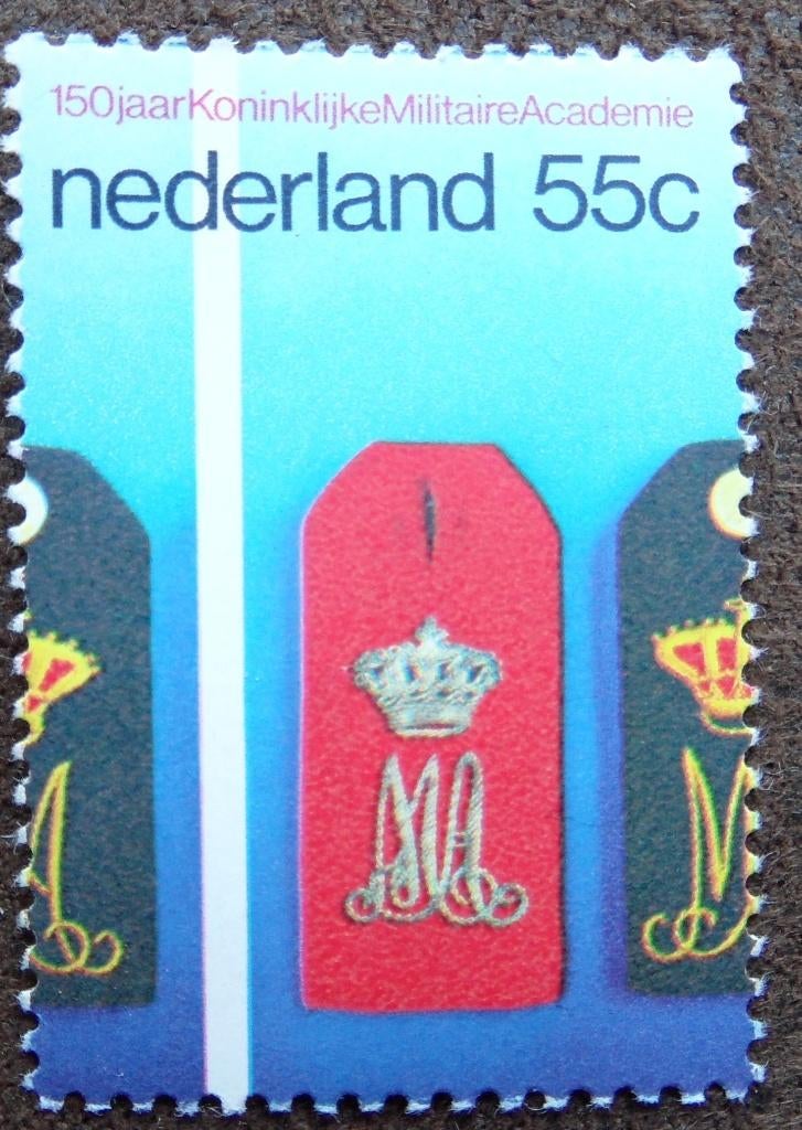 Postzegel  150 jaar Koningklijk Miliraire Academie  55ct, Ophalen of Verzenden, Postfris