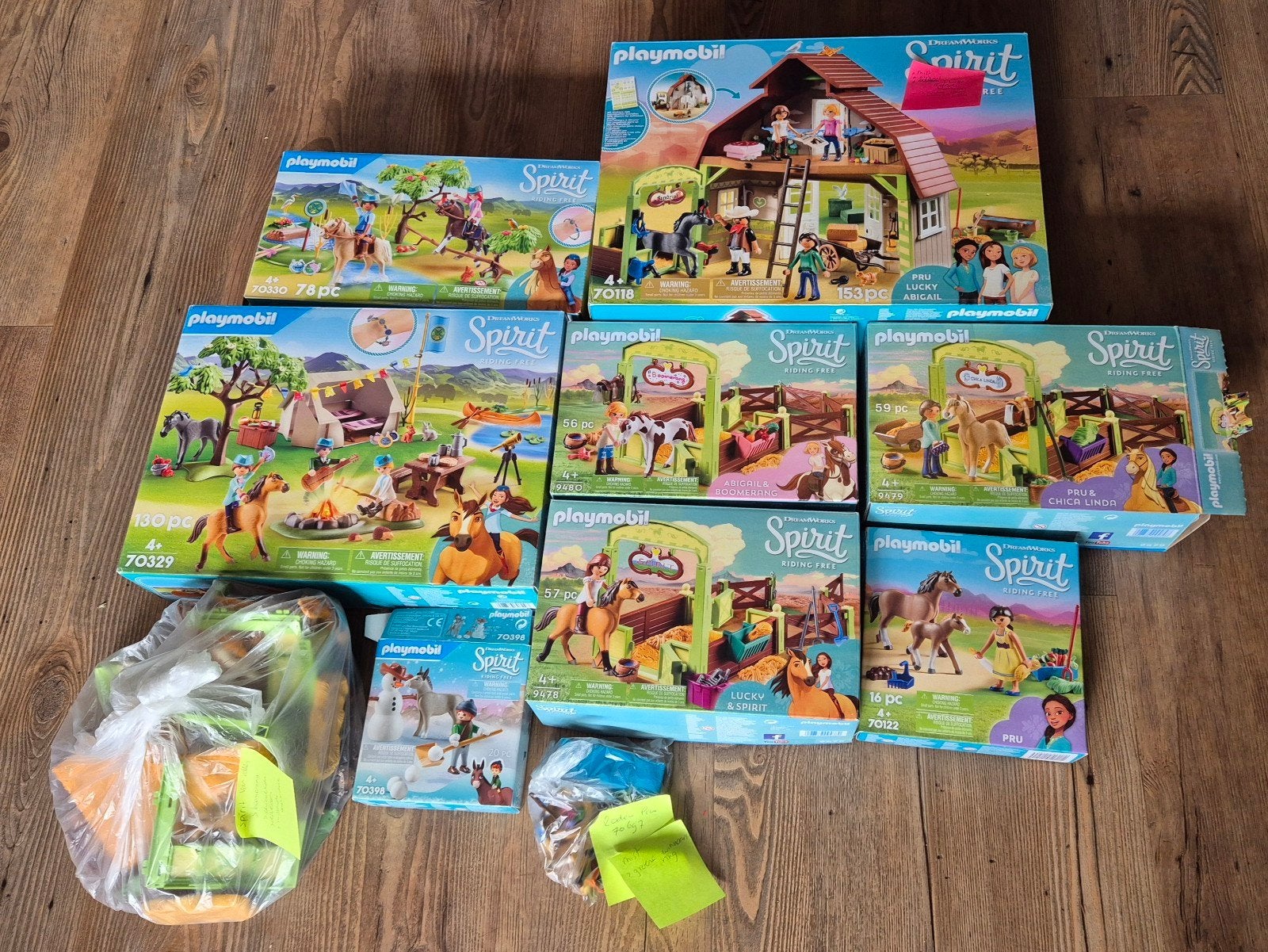 Grote Playmobil Spirit Riding Free collectie (9 sets), Ophalen, Complete set, Overige typen, Zo goed als nieuw