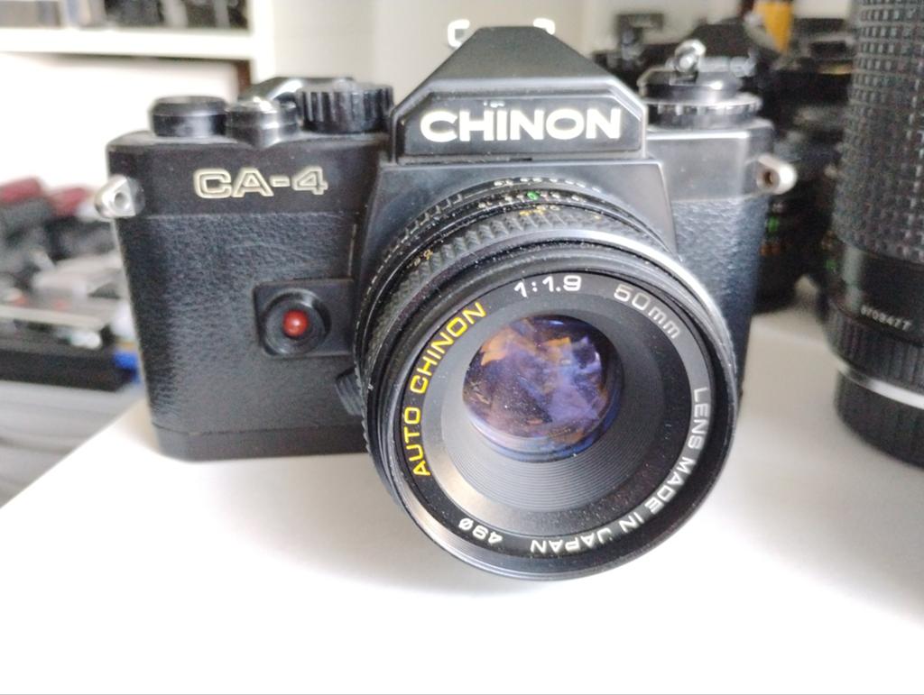 Chinon CA-4, getest met film, incl Chinon 50mm f1.9, Ophalen, Spiegelreflex, Pentax
