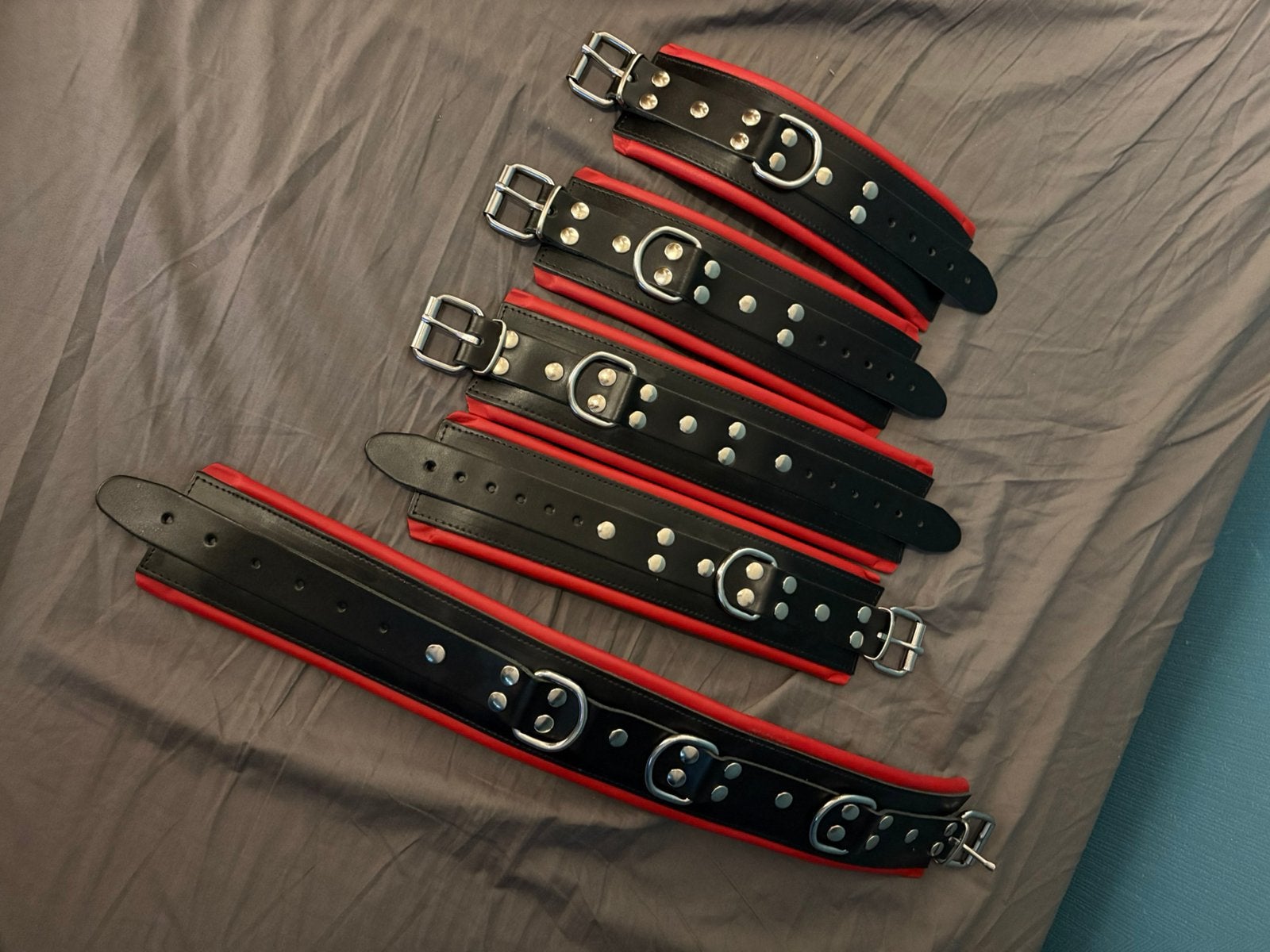 Bdsm leren boeien set (Nieuw), Verzenden, Nieuw, Leer