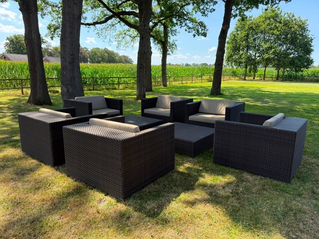 Exclusieve DEDON LOUNGE Set (Frank Ligthart), Tuin en Terras, Tuinsets en Loungesets, Ophalen, 6 zitplaatsen, Stoel, Zo goed als nieuw