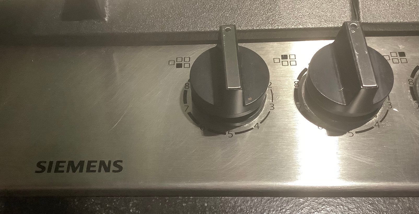 Siemens Studioline gaskookplaat 90 cm, Witgoed en Apparatuur, Kookplaten, Gebruikt, Ophalen of Verzenden, Inbouw, Gas