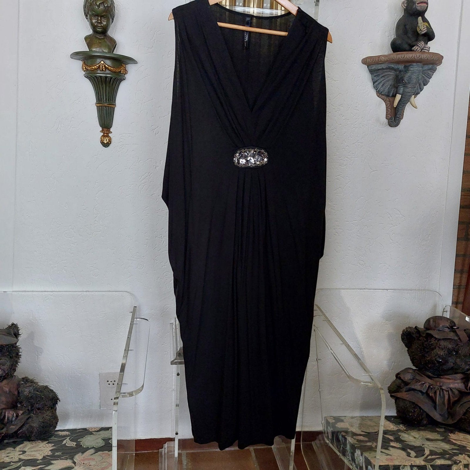 Kaftan van het merk Ulla Popken.  Maat 46/48, Overige typen, Verzenden, Zwart, Ulla Popken