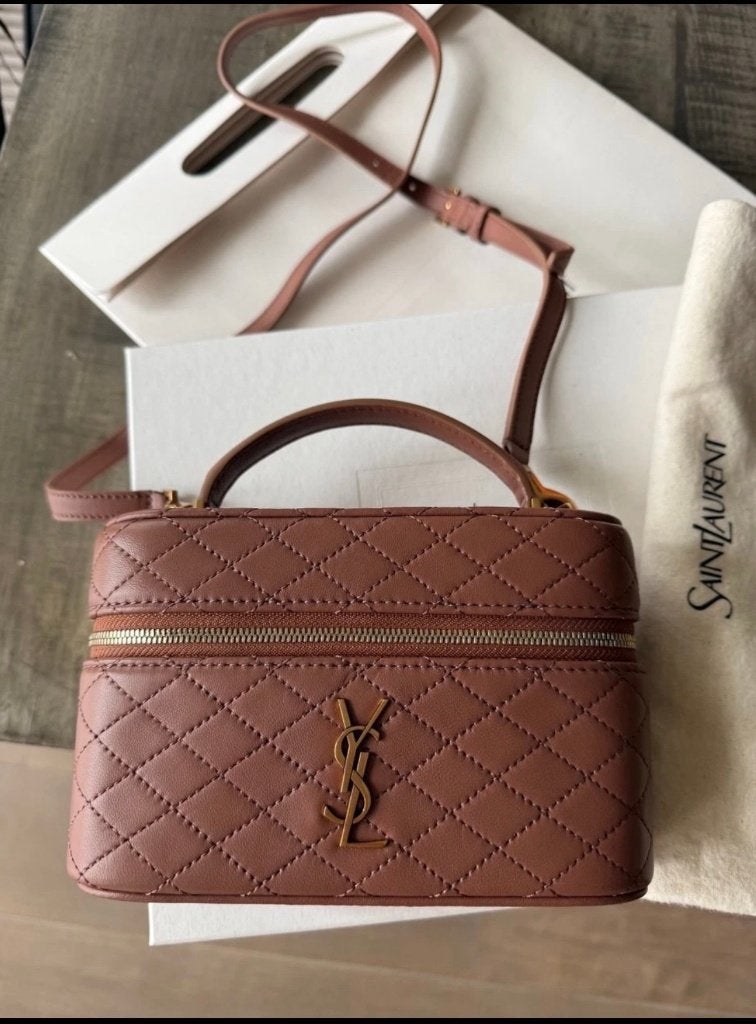 saint laurent vanity bag, Verzenden, Nieuw, Roze, Handtas