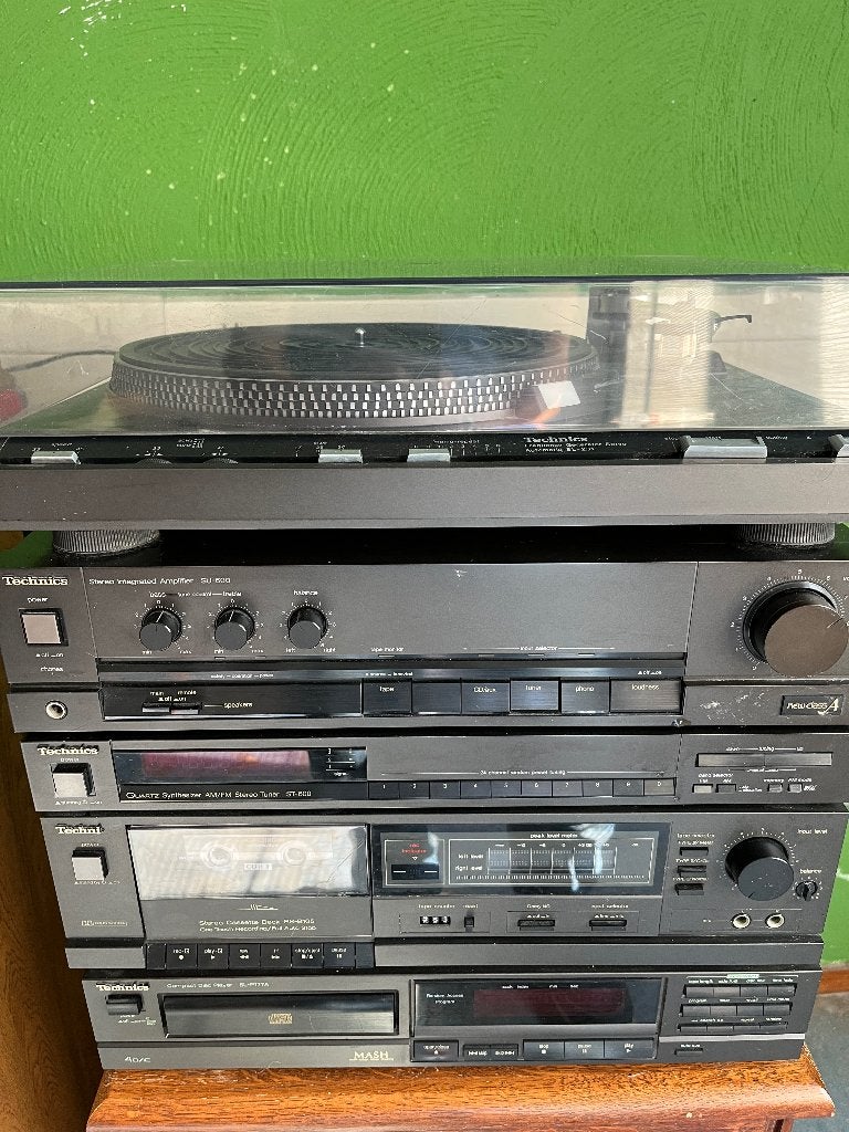 Technics HiFi Stereo Set + platenspeler met boekjes!, Ophalen, Zo goed als nieuw, Tuner of Radio, Overige merken