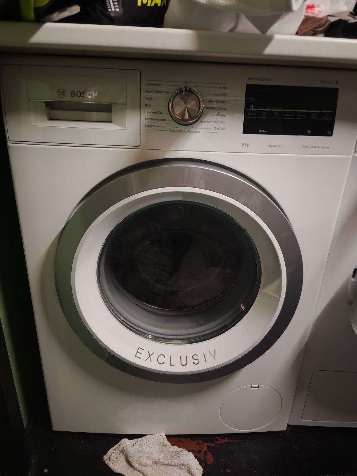 Bosch Serie 6 Exclusiv 9 kg Wasmachine EcoSilence Drive, Witgoed en Apparatuur, Wasmachines, 1200 tot 1600 toeren, Gebruikt, 8 tot 10 kg