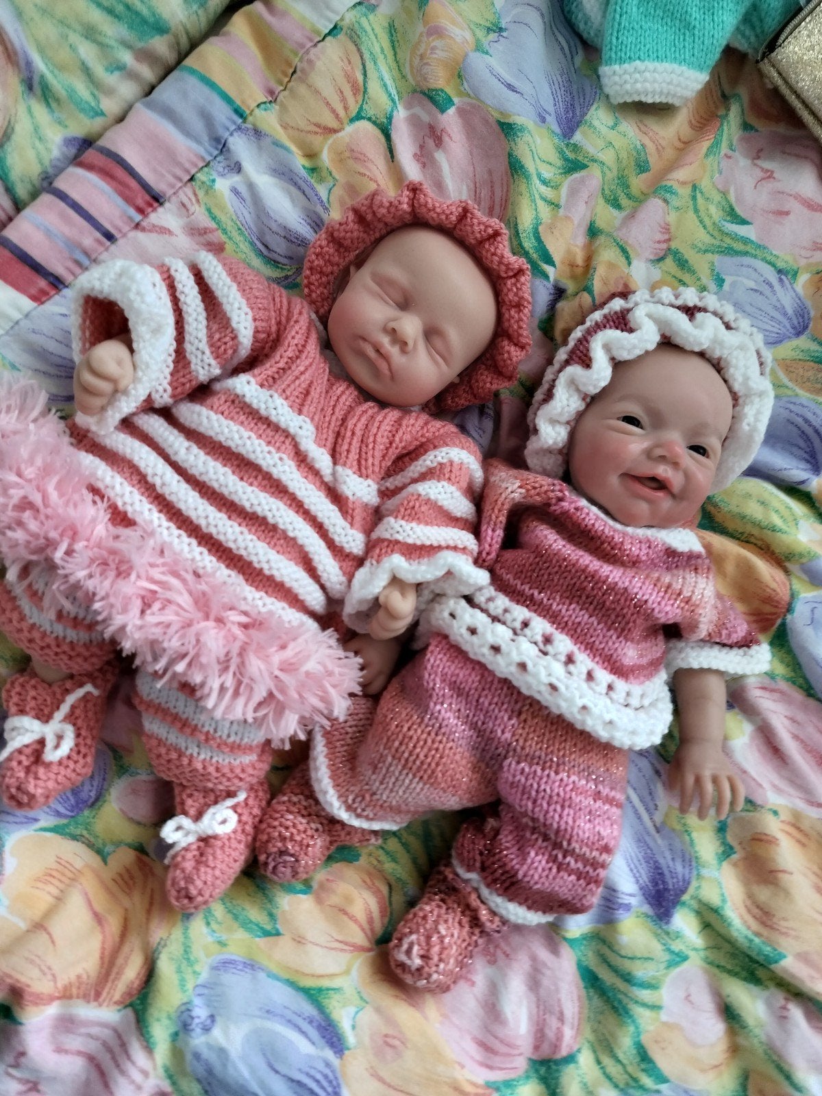 siliconen babys tweeling 32cm echte jongen/meisje, Verzenden, Nieuw, Babypop, Levensecht of Reborn