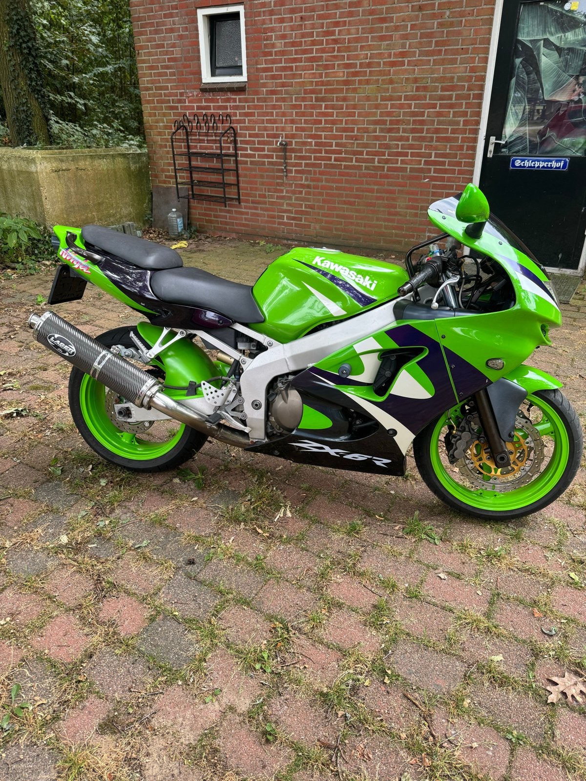 Kawasaki ZX-6R Sportmotor - Opvallend Groen, Motoren, Motoren | Kawasaki, Sportuitlaat, Occasion, 4 cilinders, Motorrijbewijs A