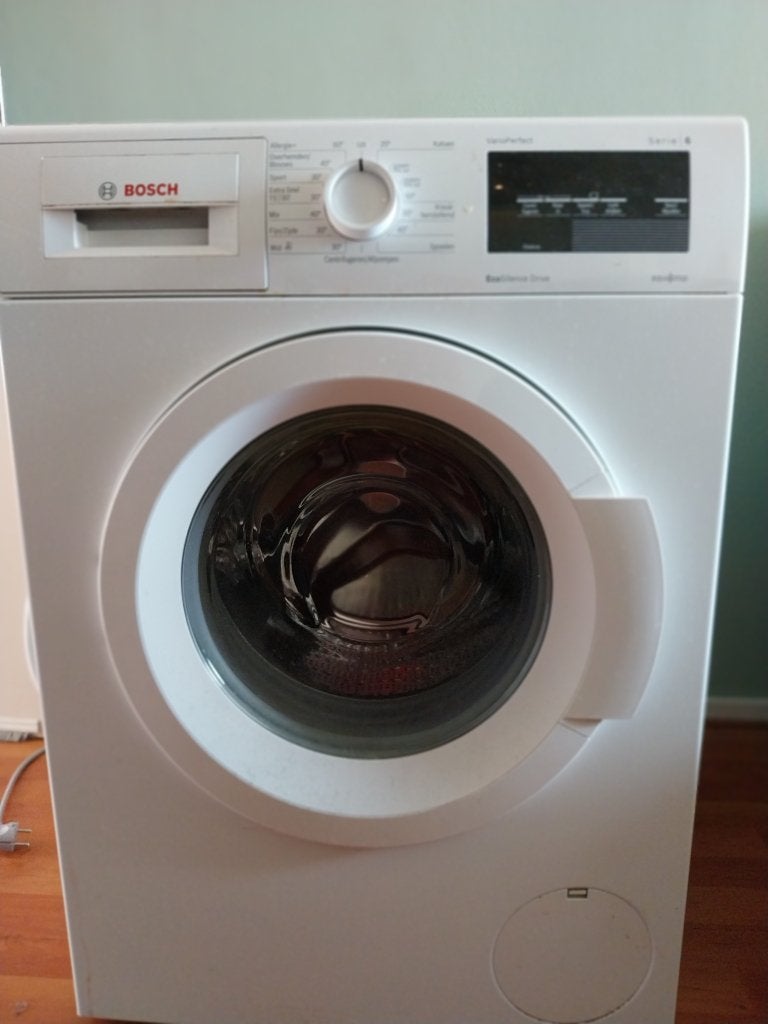 Bosch Wasmachine, Witgoed en Apparatuur, Wasmachines, Ophalen, Gebruikt, 1200 tot 1600 toeren, 85 tot 90 cm