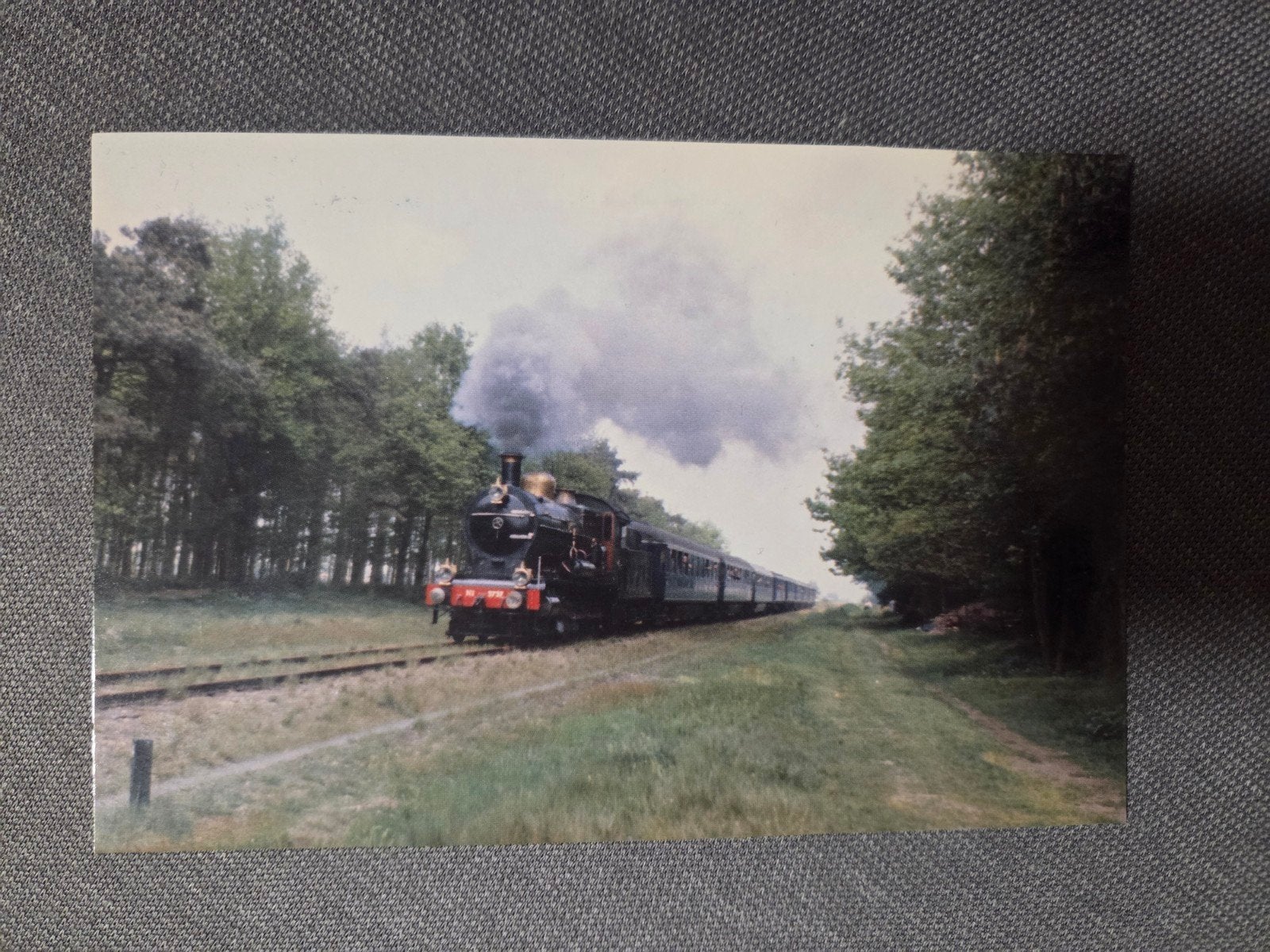 NS 3737 Stoomlocomotief Ansichtkaart, Ophalen of Verzenden, Gebruikt, Trein, Kaart of Prent