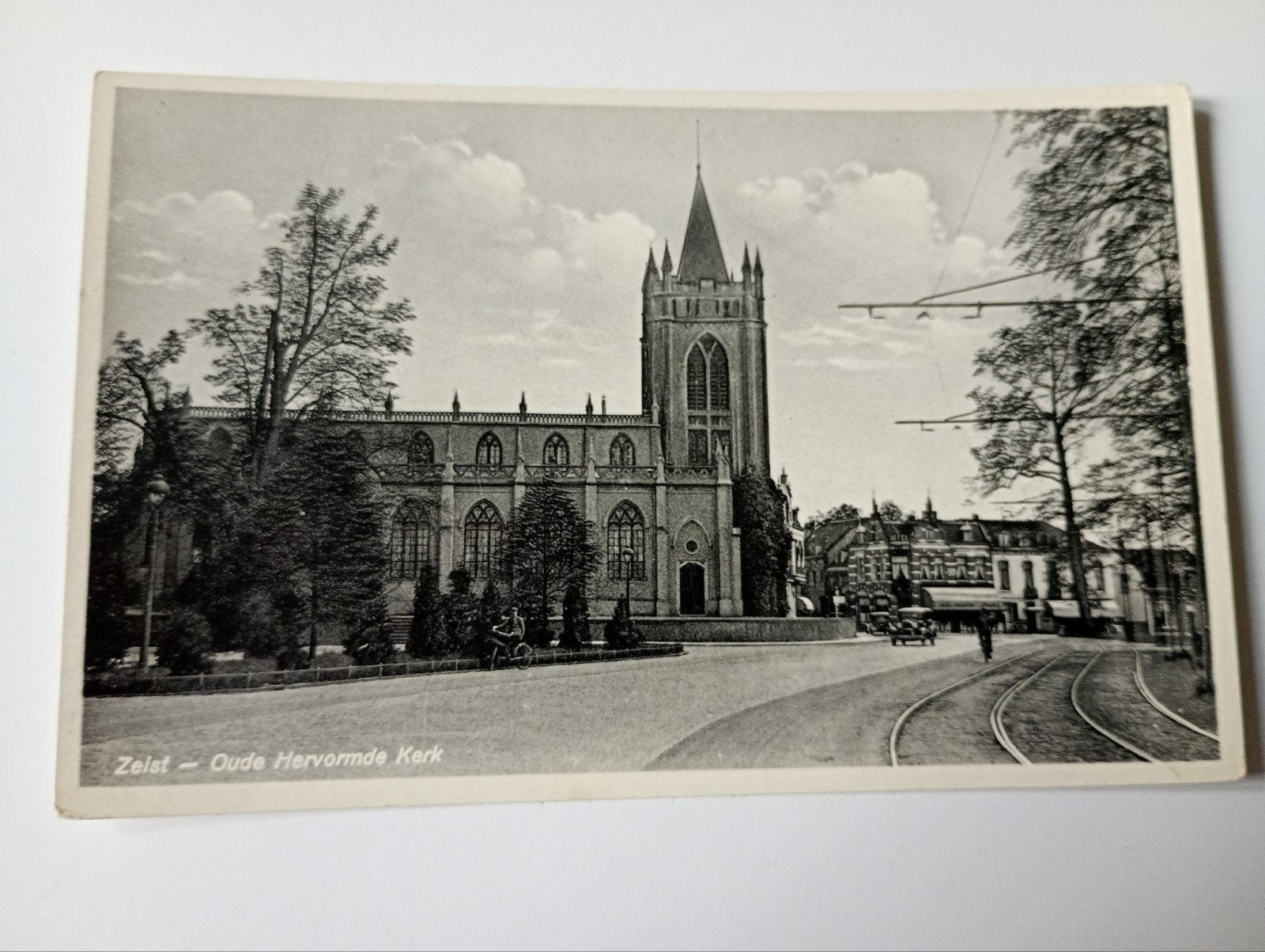 Zeist met Auto en Tramrails omstreeks 1935, Ophalen of Verzenden, 1920 tot 1940, Ongelopen, Utrecht